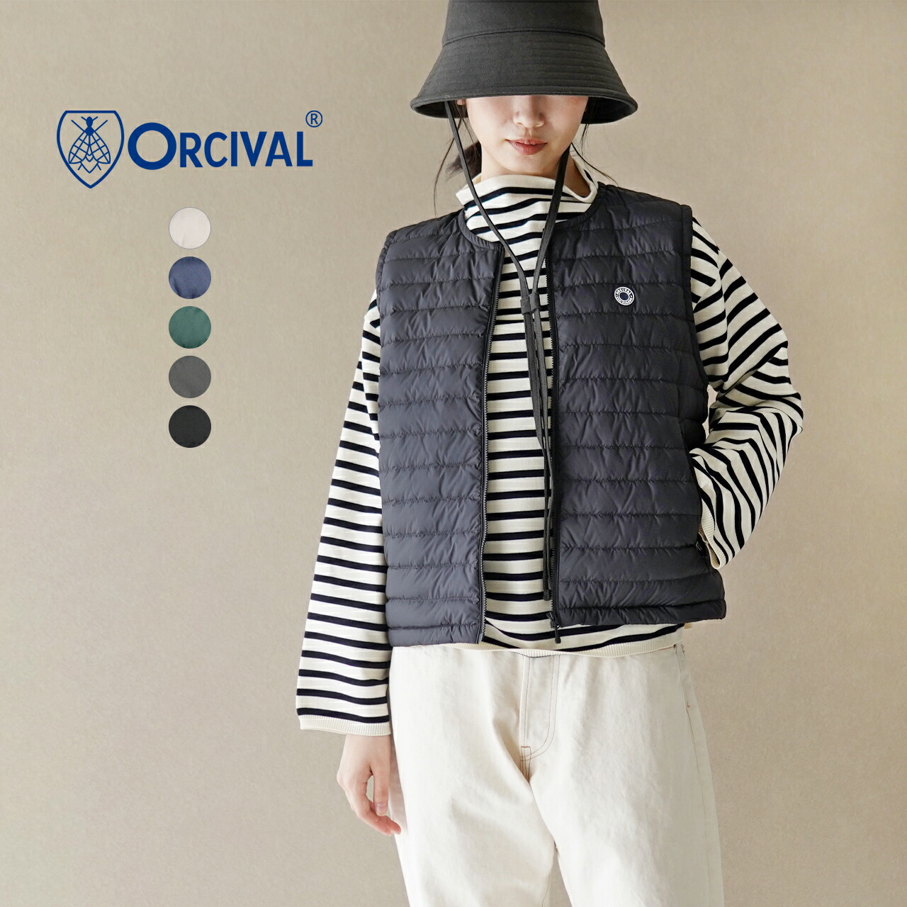 楽天市場】オーシバル オーチバル ORCIVAL ライト ダウン ベスト LIGHT