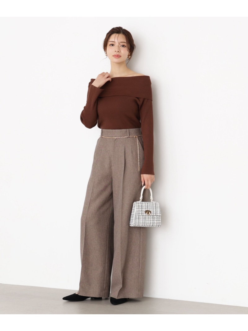 楽天市場】＜谷川菜奈さんコラボ＞チェーン付きワイドパンツ 25AW