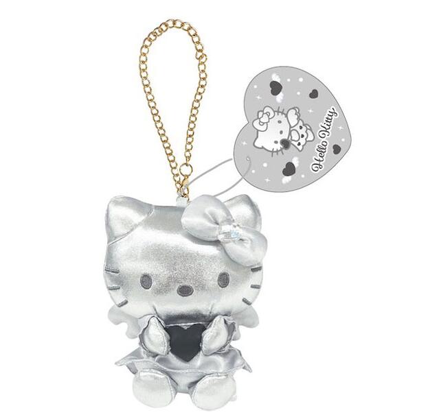 楽天市場】ハローキティ 合皮マスコットチャーム シルバー ネコポス