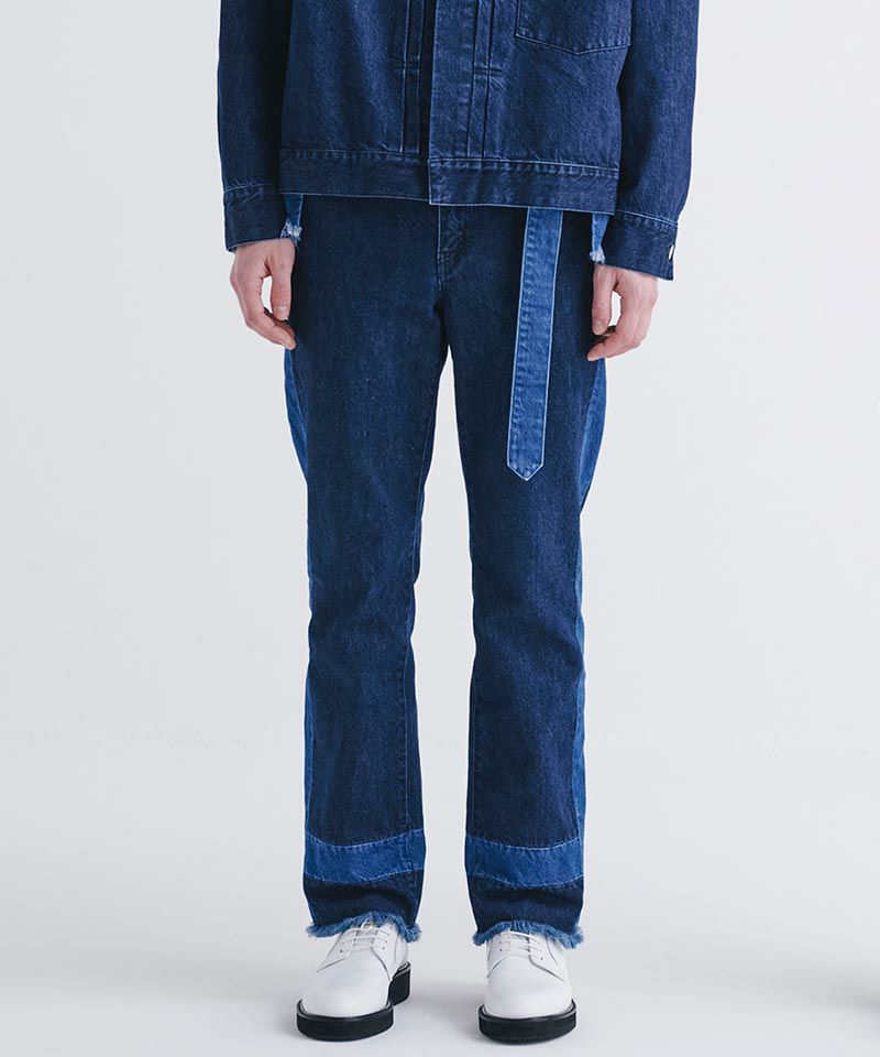 50%OFF【CULLNI(クルニ)】Side Line Straight Denim デニムパンツ(23