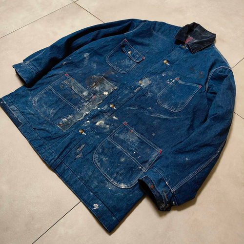 パッチワークリペア ビンテージ sears デニム カバーオール ジャケット