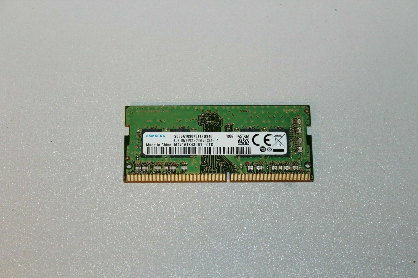 samsung 8gb 1rx8 pc4-2666v-sa1-11 HP 8gb 2666MHz DDR4 Memory | eBay
