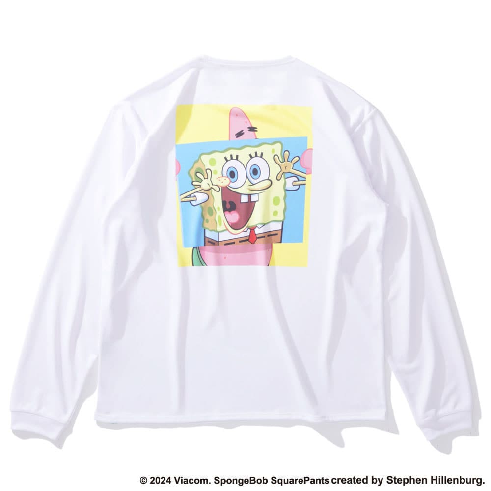 30%OFF価格】ロングスリーブTシャツ スポンジ・ボブ ビッグフェイス