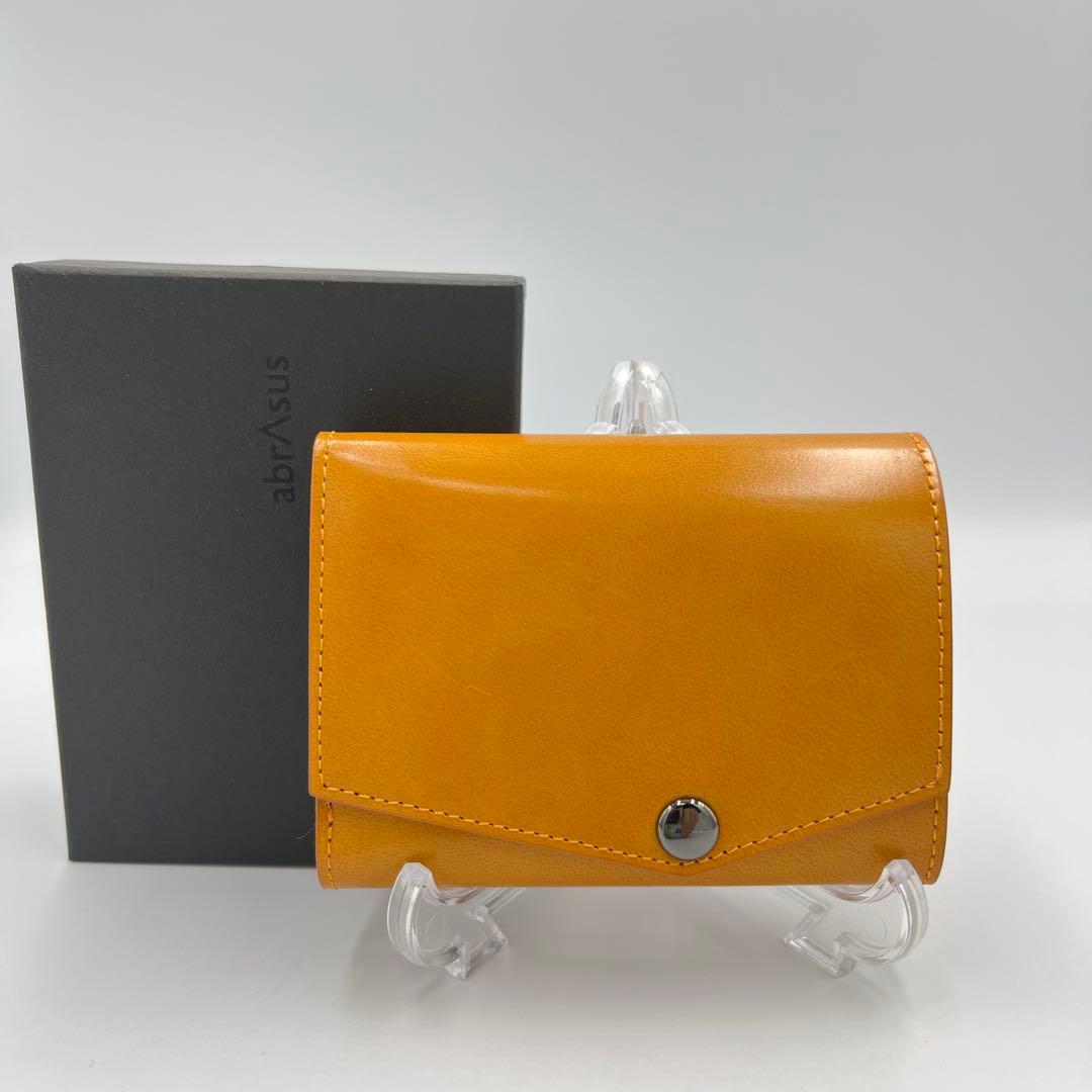 ✨新品未使用品✨現行✨abrAsus waku　いっぱい入る小さい財布　イエロー ✨新品未使用品✨現行✨abrAsus waku いっぱい入る小さい財布 イエロー