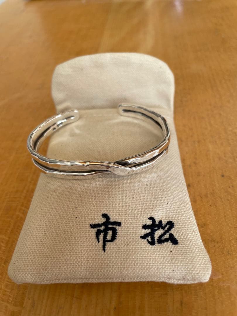 市松　シルバー　クロスバングル 市松 | Belluria