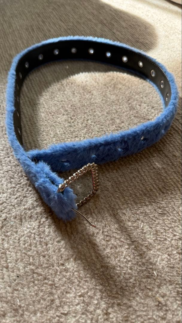 AFB 青色ファーベルト メタルバックル付き S 2026年最新】afb ファーベルトの人気アイテム - メルカリ