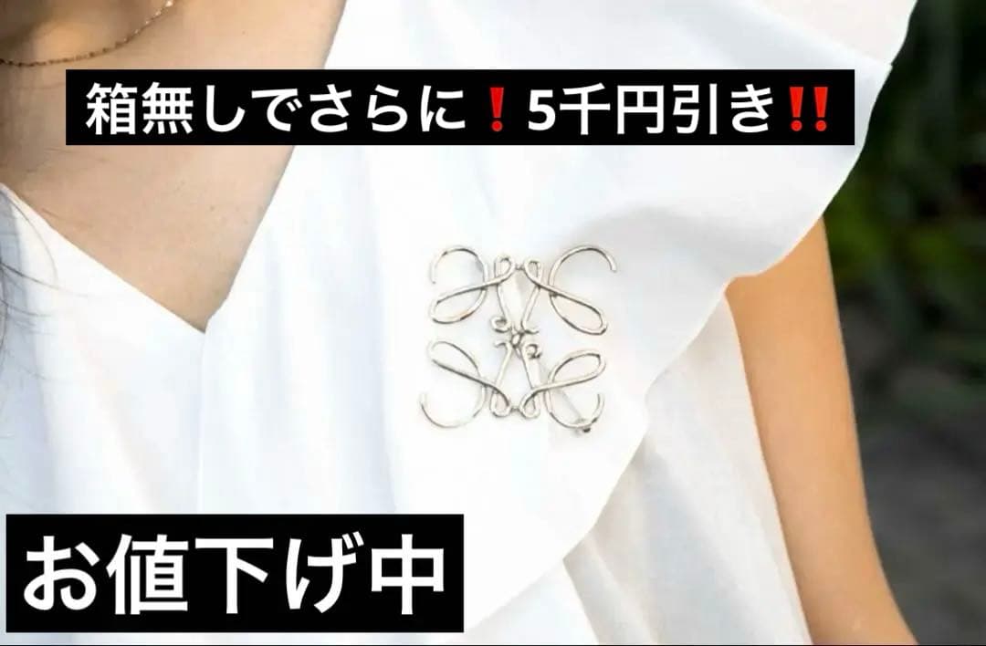 【極美品】LOEWE シルバー アナグラムブローチ LOEWE ロエベ アナグラム ブローチ シルバー｜Yahoo!フリマ（旧PayPay